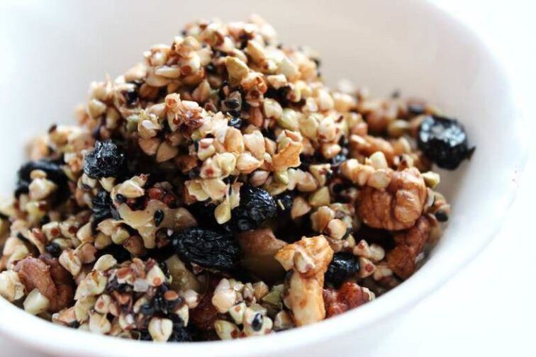 Buckwheat with Dried Apricots and Dried Plums - A Dishes Choice on the Buckwheat Diet Menu