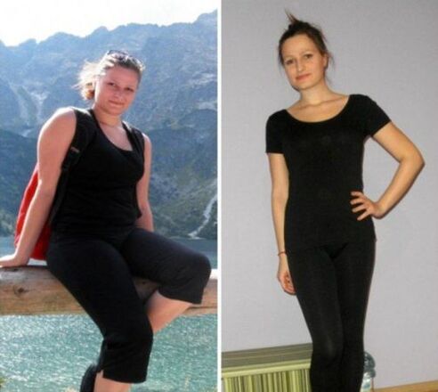 This girl effectively lost weight with a buckwheat diet