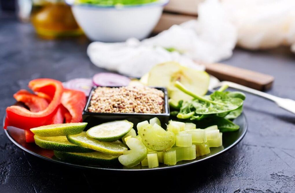 Buckwheat vegetables in the diet
